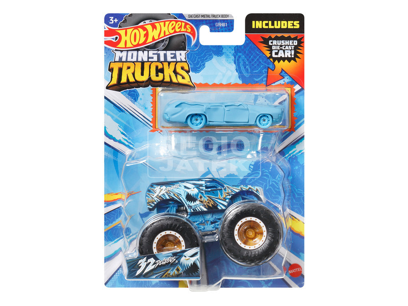 Hot Wheels monster truck autó Hot Wheels kisautóval