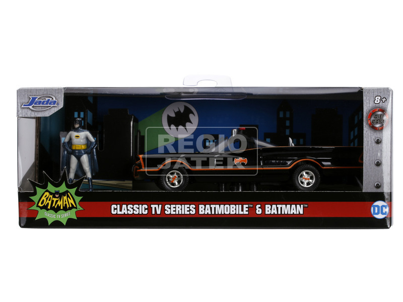 Batman 1966 Classic Batmobile 1:32 figurákkal