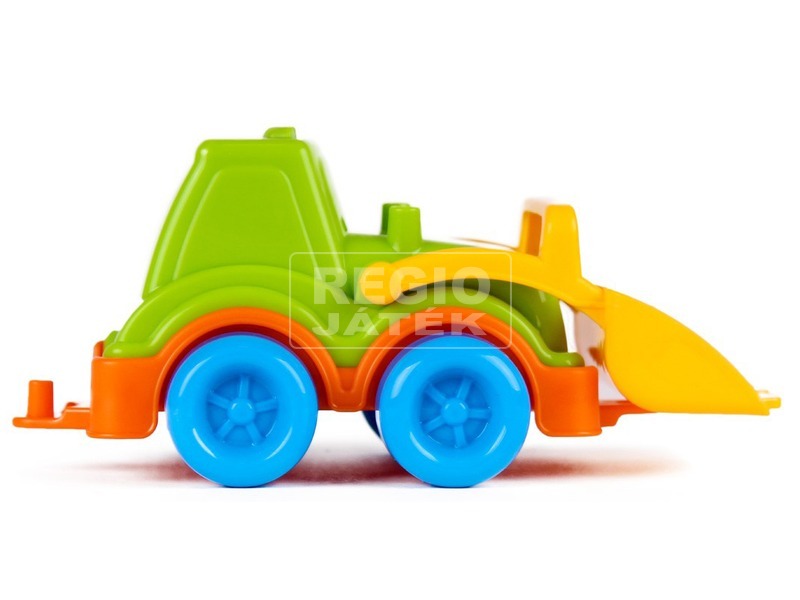 Műanyag markolós traktor - zöld, 13 cm kép nagyítása