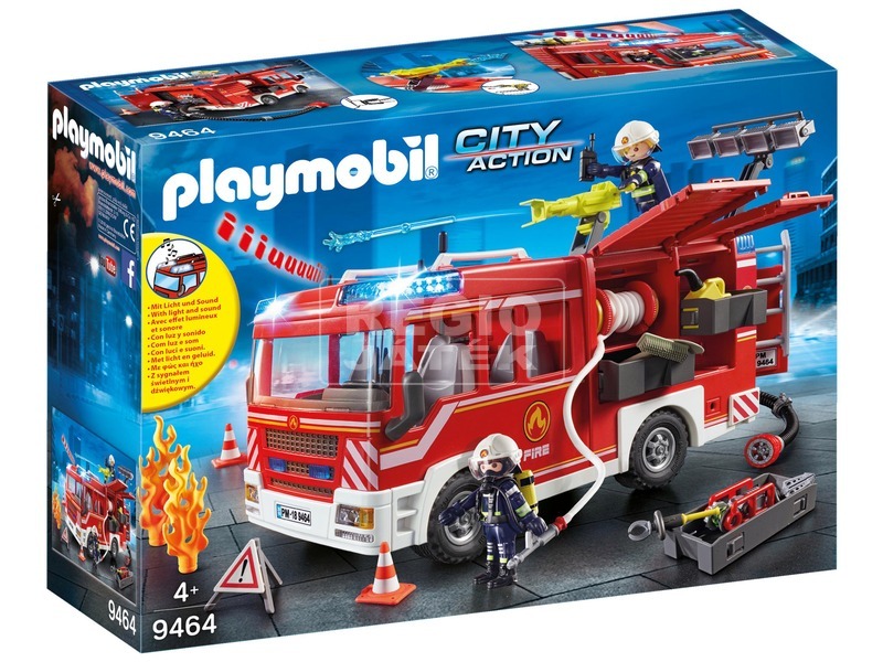 Playmobil tűzoltóautó vízágyúval 9464