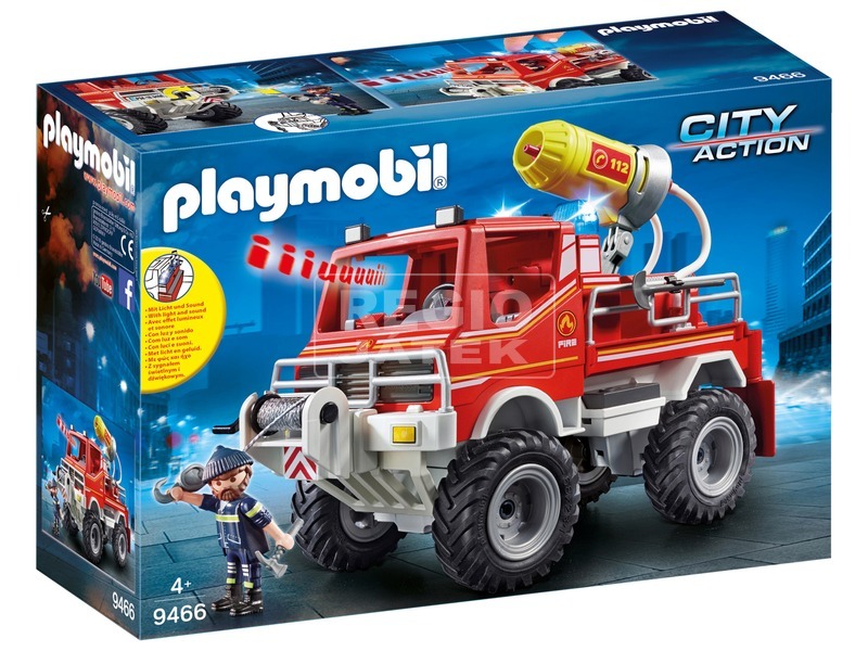 Playmobil tűzoltóautó kábeldobbal 9466