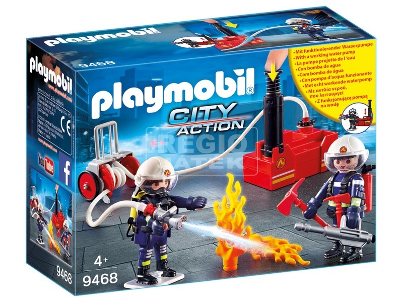 Playmobil tűzoltók vízpumpával 9468 kép nagyítása