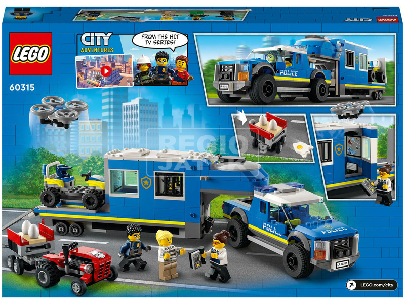 LEGO City 60315 Rendőrségi mobil parancsnoki kamion kép nagyítása
