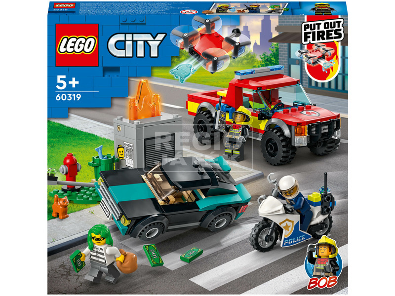 LEGO City 60319 Tűzoltás és rendőrségi hajsza kép nagyítása