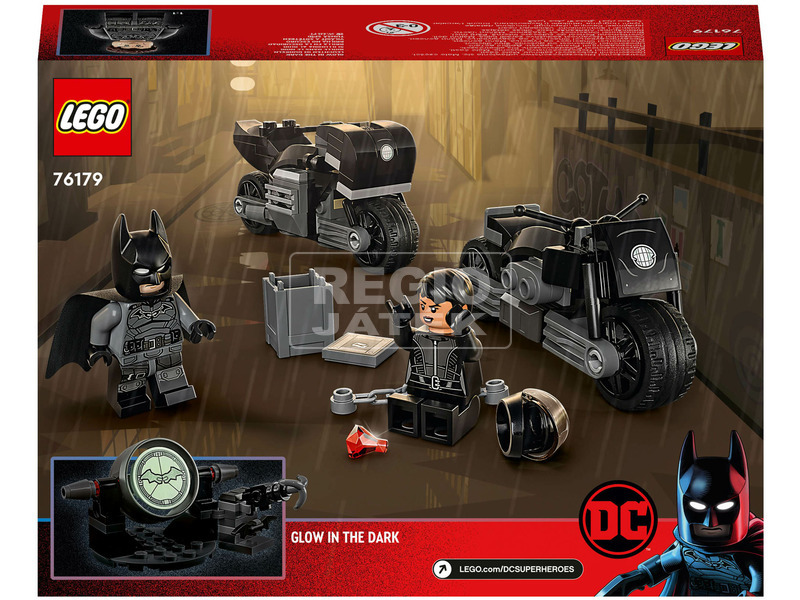 LEGO Super Heroes 76179 Batman™ és Selina Kyle™ motorkerékpáros kép nagyítása