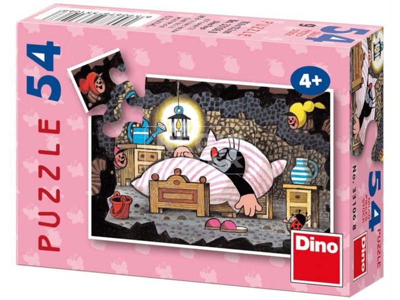 Dino Kisvakond mini 54 darabos puzzle - többféle kép nagyítása