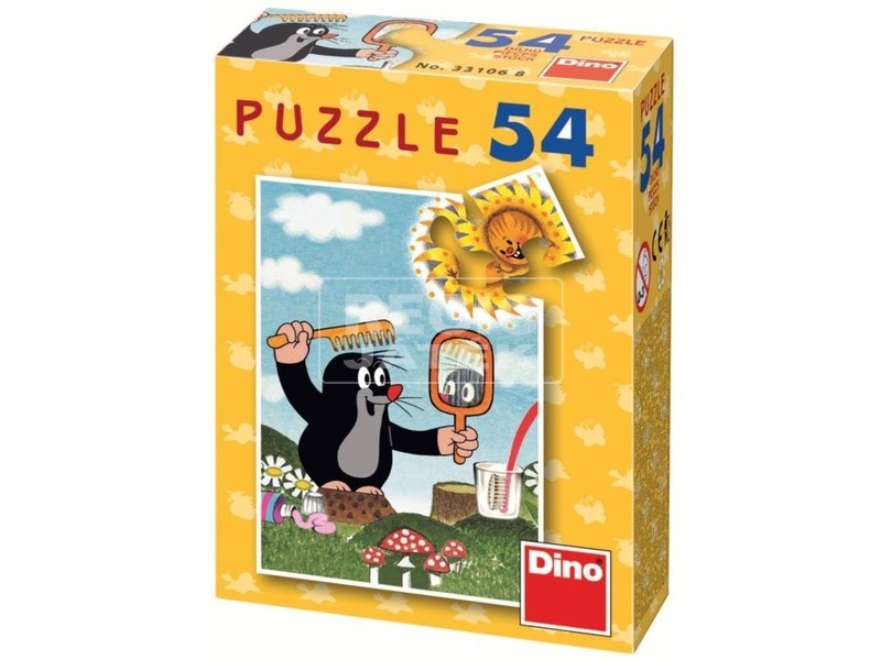Dino Kisvakond mini 54 darabos puzzle - többféle kép nagyítása