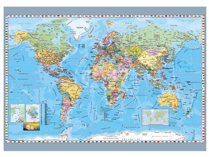 Dino Puzzle 1000 pcs - Politikai világtérkép kép nagyítása