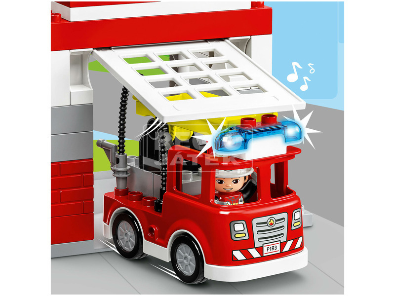 kép nagyítása LEGO DUPLO Town 10970 Tűzoltóállomás és helikopter