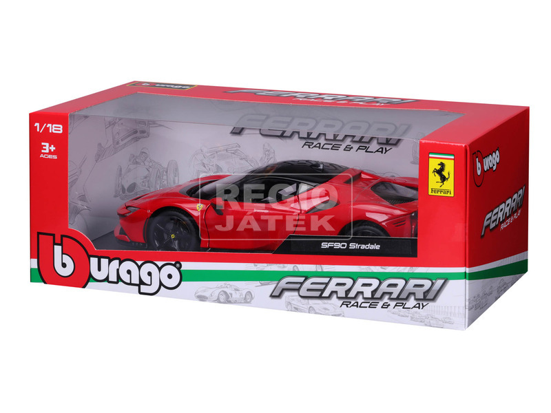 Bburago 1 /18 versenyautó - Ferrari SF90 Stradale kép nagyítása