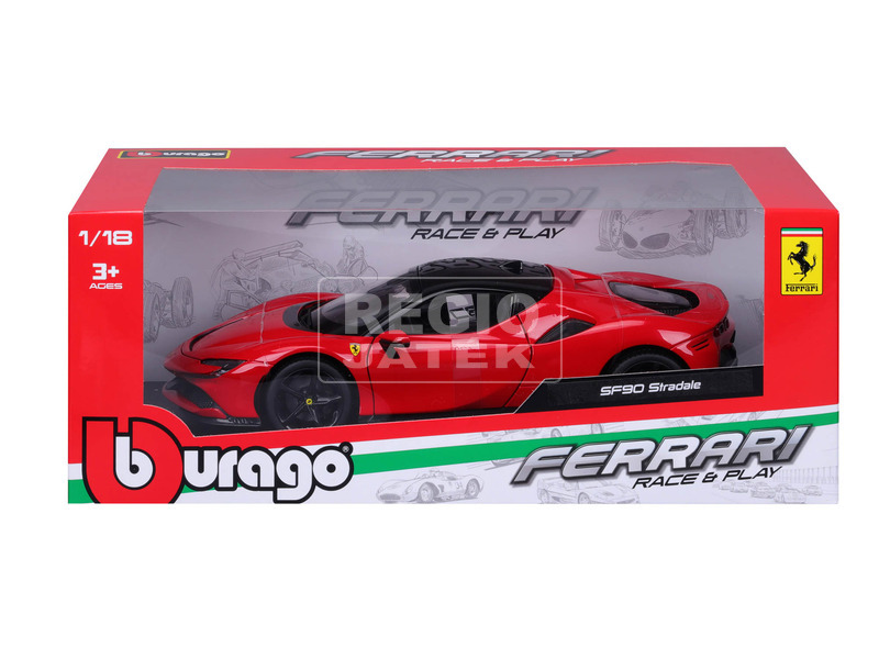 Bburago 1 /18 versenyautó - Ferrari SF90 Stradale kép nagyítása