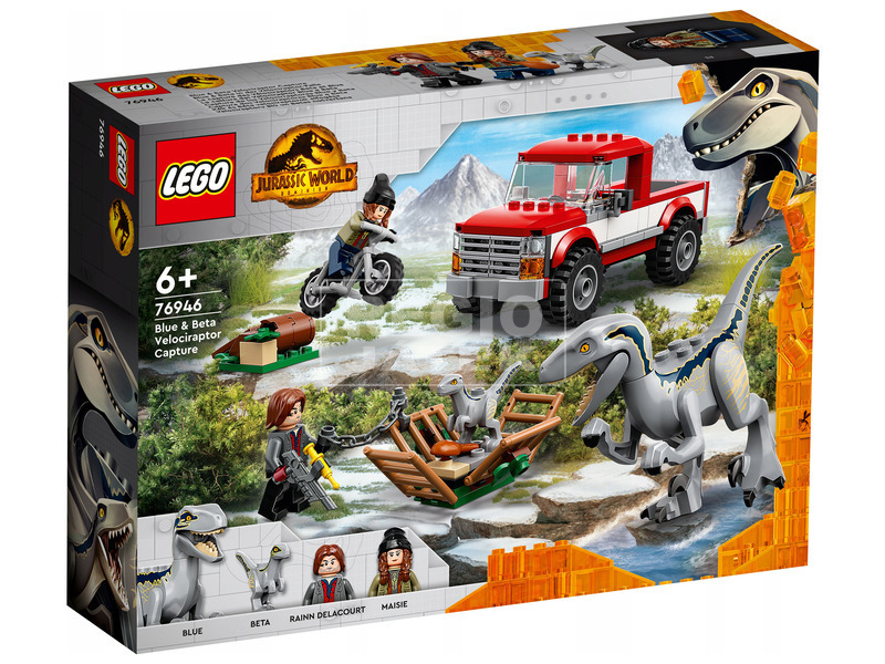 LEGO Jurassic World 76946 Kék és Béta velociraptorok elfogása kép nagyítása