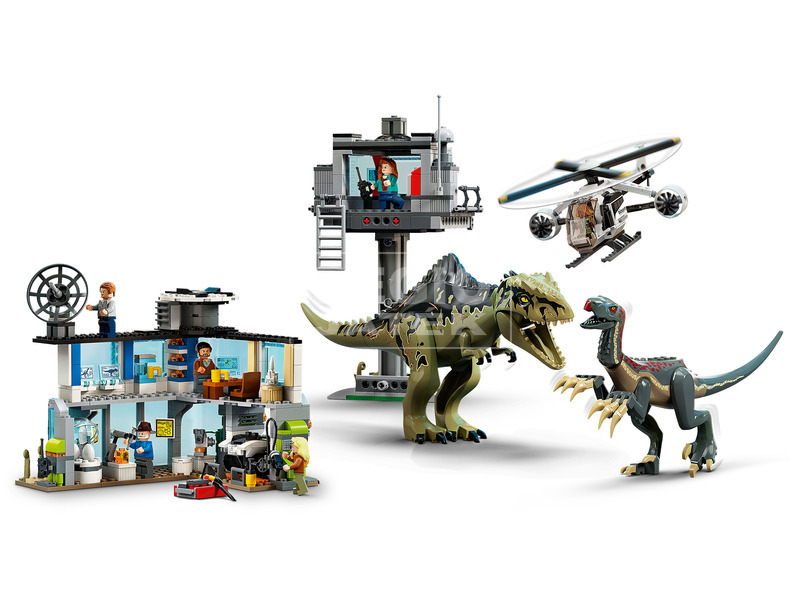 LEGO Jurassic World 76949 Giganotosaurus és therizinosaurus támadás kép nagyítása