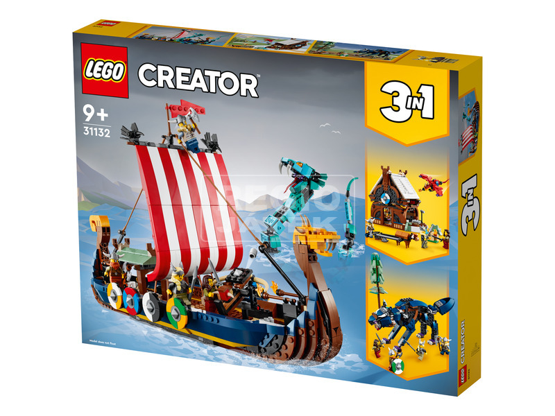 LEGO Creator 31132 Viking hajó és a Midgard kígyó