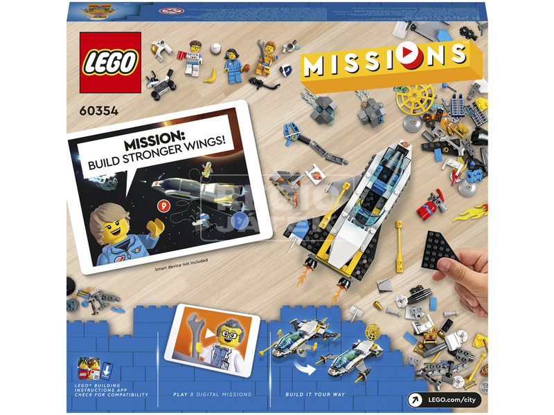 LEGO City Missions 60354 Marskutató űrjármű küldetés kép nagyítása