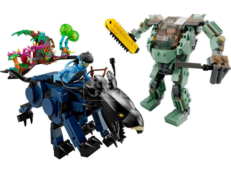 LEGO Avatar 75571 Neytiri és Thanator az AMP Suit-os Quaritch ellen kép nagyítása