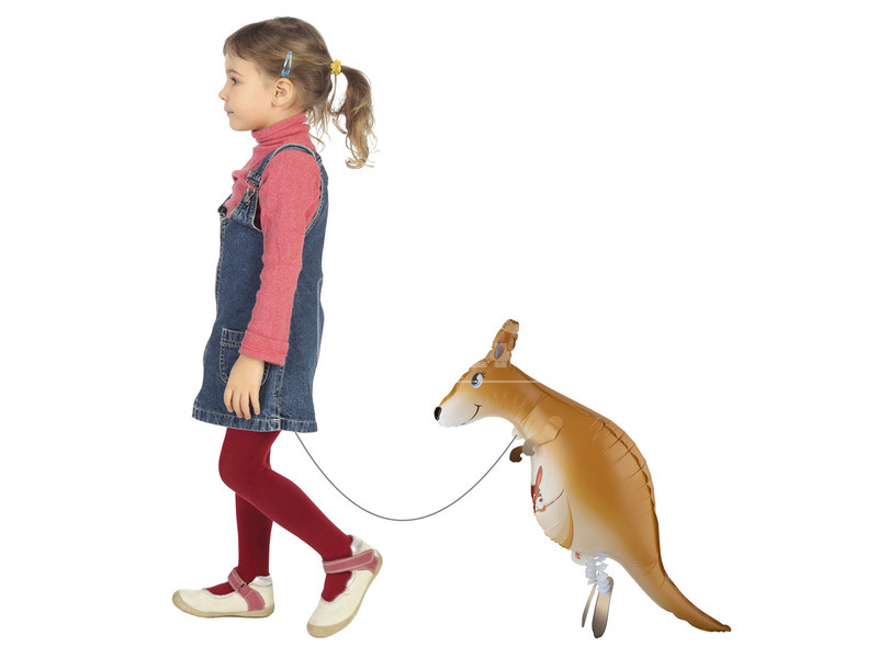 Fólia lufi 87, 7x62, 5 cm - sétáló kenguru kép nagyítása