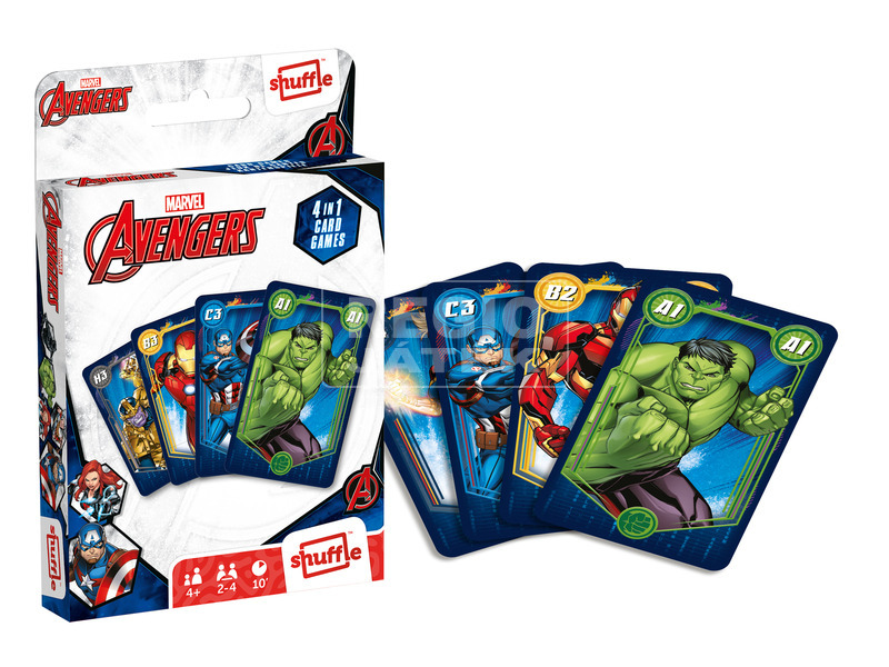 Marvel - Bosszúállok 4 az 1-ben, játékkártya