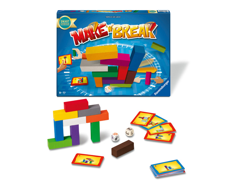 Ravensburger Make'n'Break Travel – Gioco Da Viaggio, 60 Costruzioni, 2-4 Giocatori, Dagli 8 Anni