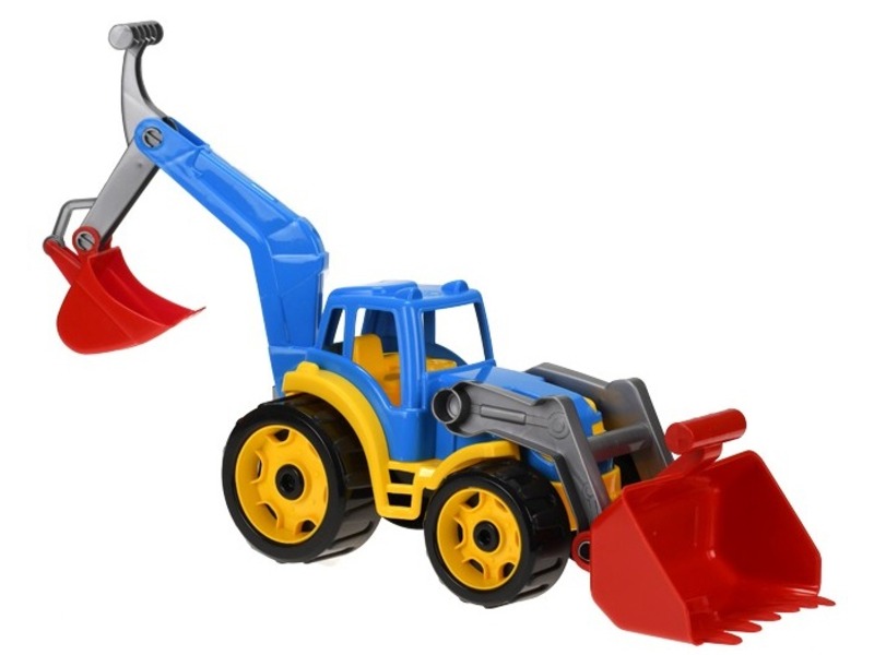 Műanyag traktor markolókkal - 50 cm, többféle kép nagyítása