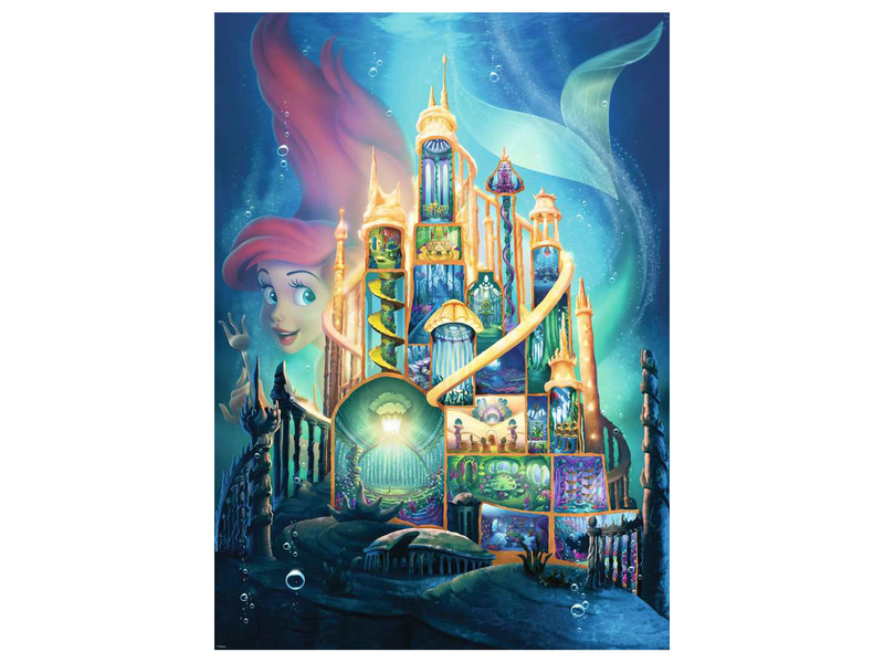 Ravensburger Puzzle 1000 db - Disney kastély Ariel kép nagyítása