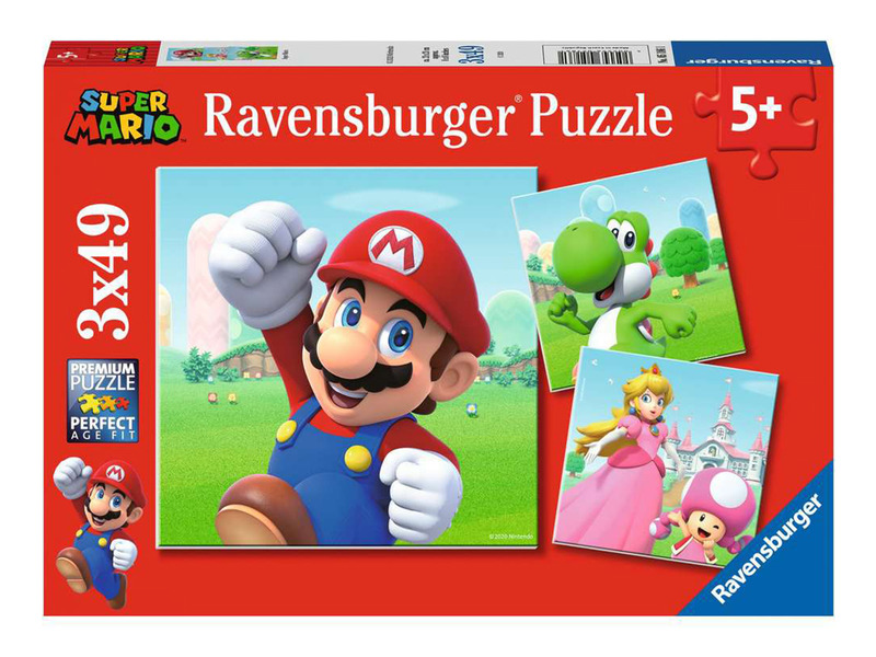 Ravensburger Puzzle 3x49 db - Super Mario