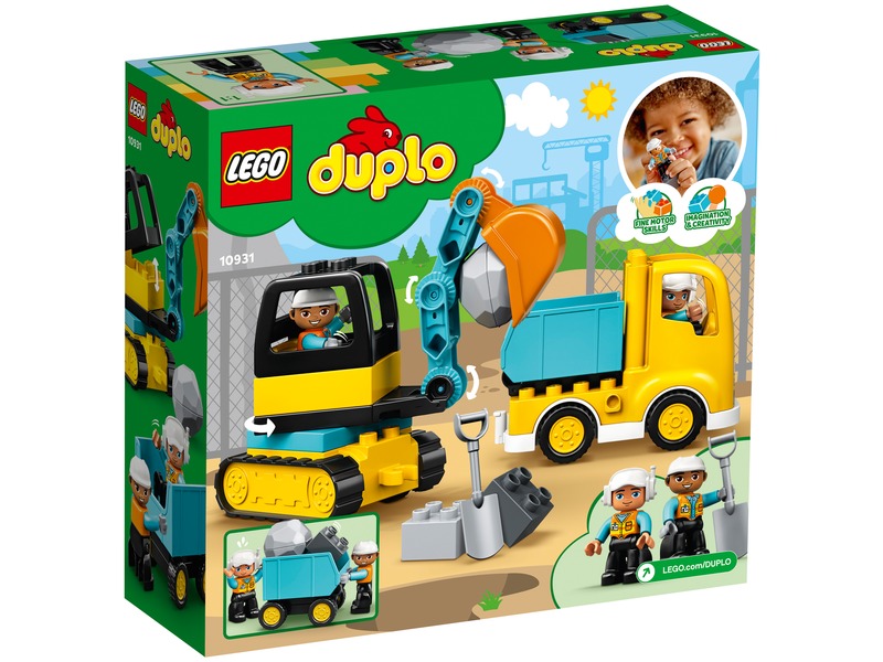 LEGO® DUPLO TOWN Teherautó és lánctalpas exkavátor 10931 kép nagyítása