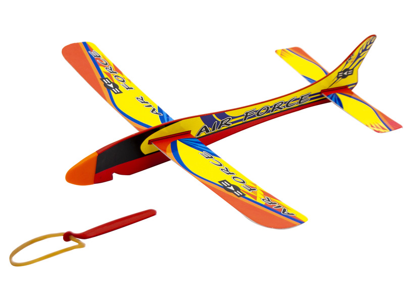 34x36 cm gumival kilőhető polisztirol repülő, 2 szín kép nagyítása