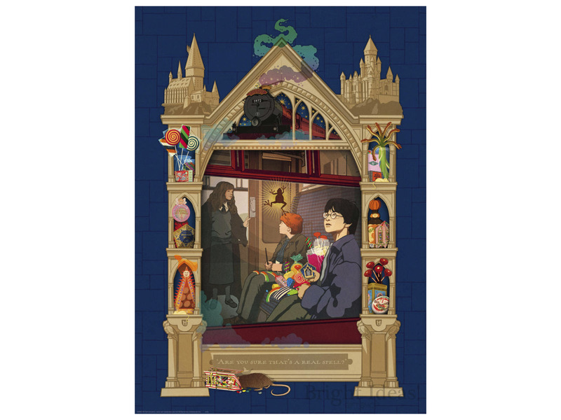 Ravensburger: Puzzle 1000 db - Harry Potter útban a Roxfortba kép nagyítása