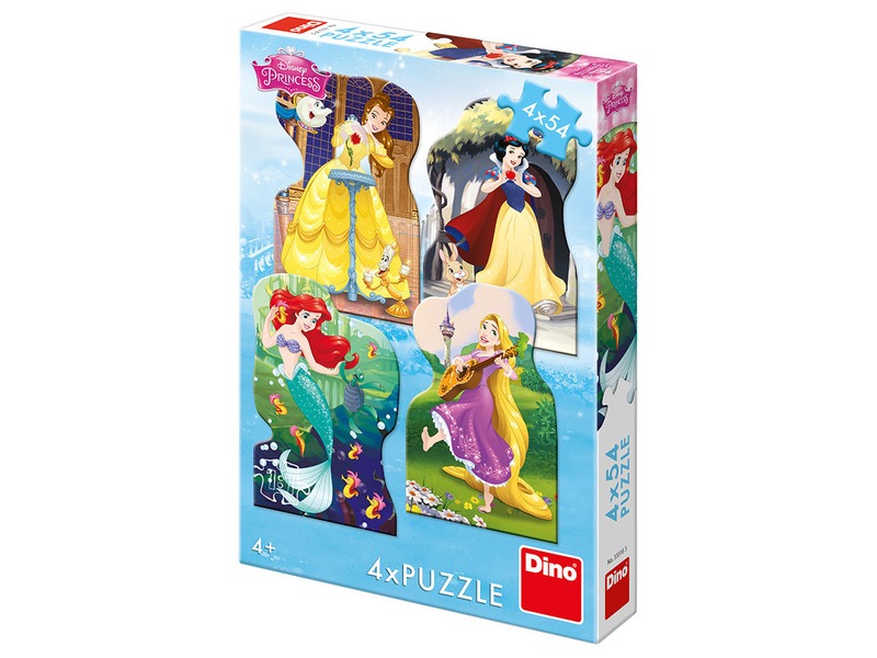 Dino Puzzle 4x54 db - Hercegnők