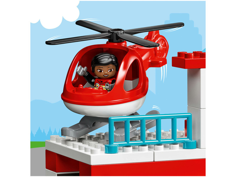 LEGO DUPLO Town 10970 Tűzoltóállomás és helikopter kép nagyítása