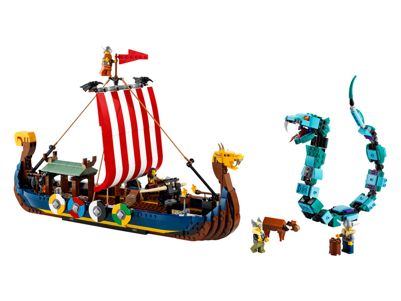 LEGO Creator 31132 Viking hajó és a Midgard kígyó kép nagyítása