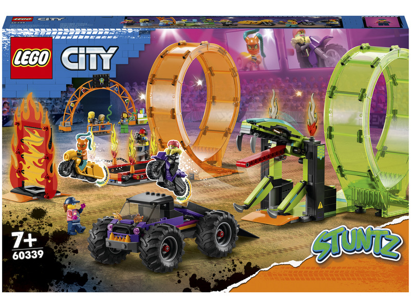 LEGO City Stuntz 60339 Kaszkadőr aréna dupla hurokkal