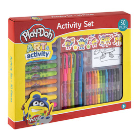 Play-Doh - Kreatív szett 50 db filctollak /kréták /zselés tollak /színező lapok /matricák