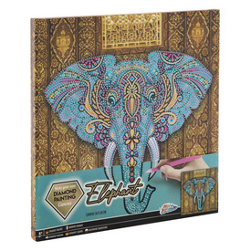 Grafix - Gyémánt festés vászonra Elefánt 30 x 30 c
