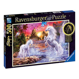 Ravensburger Puzzle 500 db - Egyszarvúak a folyónál