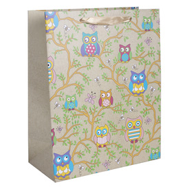 Papírtasak színes baglyok fán 1823