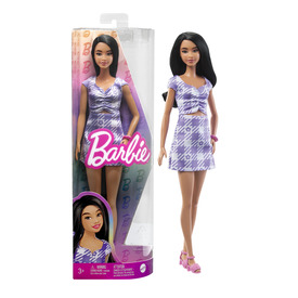 Barbie fashionista barátnők - lila ruhában