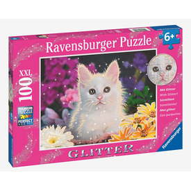 Ravensburger Puzzle 100 db - Csillámcicák