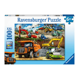 Ravensburger Puzzle 100 db - Járművek az építkezésen