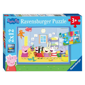 Ravensburger Puzzle 2x12 db - Peppa kalandja