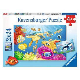 Ravensburger Puzzle 2x24 db - Színes víz alatti világ