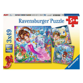 Ravensburger Puzzle 3x49 db - Csodás sellők