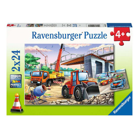 Ravensburger Puzzle 2x24 db - Munkagépek