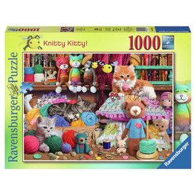 Ravensburger Puzzle 1000 db - Kötögetés cicákkal