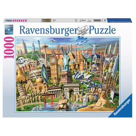 Puzzle 1000 db - A világ látnivalói