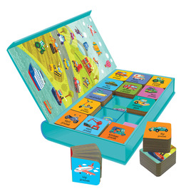 15 kis könyv okos gyerekeknek mágneses dobozban -Kedvenc Járműveim