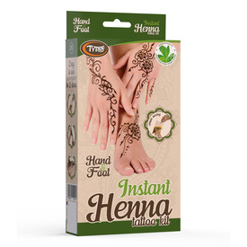 TyToo Instant Henna Szett Kéz és Láb mintákkal, olajjal