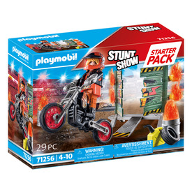 Playmobil: Starter Pack - Kaszkadőr motorral és tüzes karikával