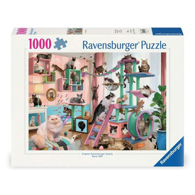 Puzzle 1000 db - Macskamenyország